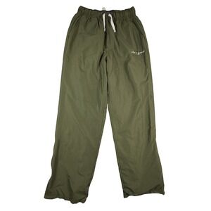 Life is Good Mens Size Medium Olive Green Windbreaker Pants Elastic Waist